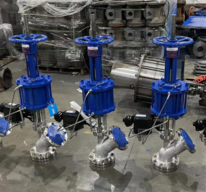 FL641F、FL641W气动带手动上展式放料阀