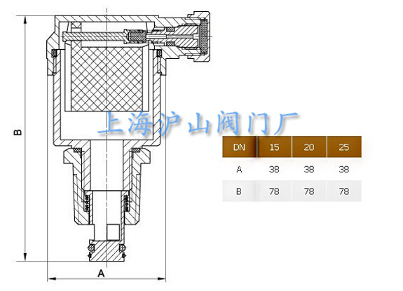 ZP88黄铜自动排气阀结构图