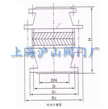 FWL-I型管道阻火器外形结构尺寸