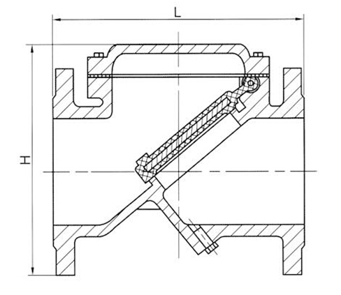 H44X(SFCV)型橡胶瓣止回阀结构