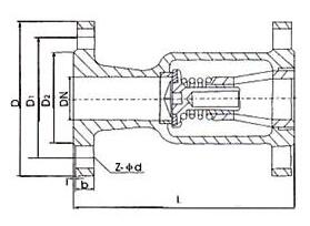 卧立两用止回阀结构图