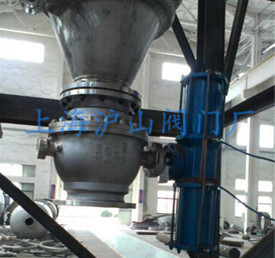 Q647F气动固定式球阀安装实例