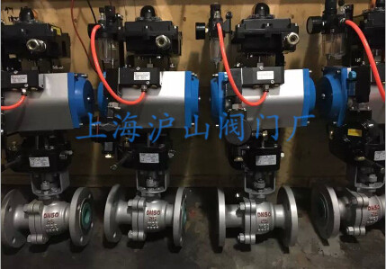 气动法兰球阀实拍2