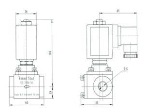 YSE系列高压不锈钢电磁阀结构图