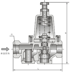 可调式水用减压阀结构图