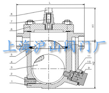 CS11H自由浮球式蒸汽疏水阀结构图