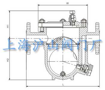 CS41H自由浮球式蒸汽疏水阀结构图