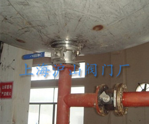 Q71超薄式对夹球阀安装实例3