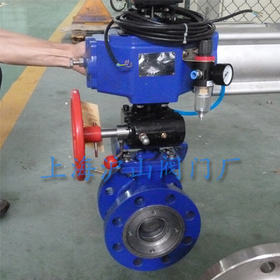 气动V型球阀实拍4
