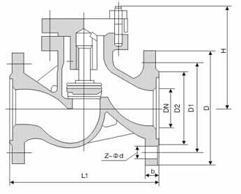 升降式止回阀结构图