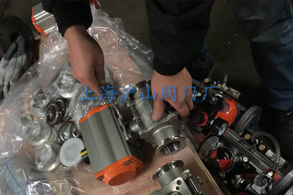 GUQ-16KF气动高真空球阀发货实拍