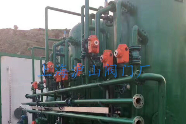 电动衬氟球阀发货及现场安装6