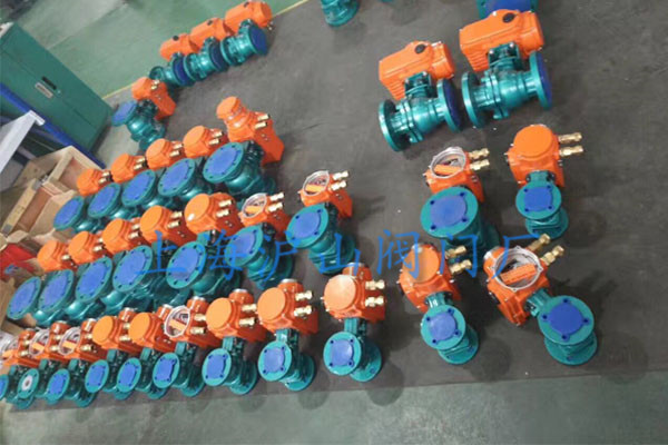 电动衬氟球阀发货及现场安装