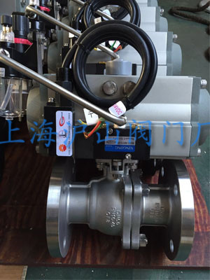 Q641F-16P气动不锈钢法兰球阀发货2