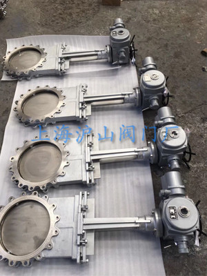 PZ973W-10P-DN300不锈钢电动刀闸发货3