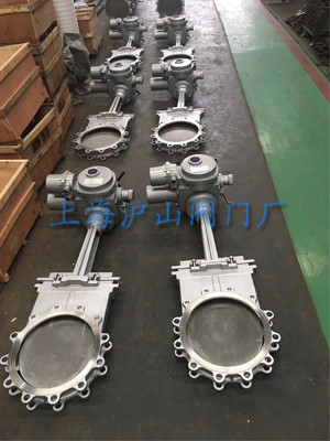 PZ973W-10P-DN300不锈钢电动刀闸发货5